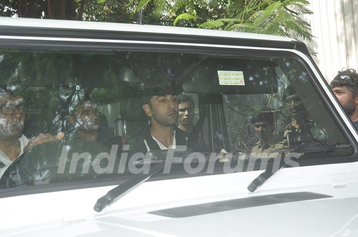 Ranbir Kapoor reached Ravi Chopra's Funeral to pay respect to the departed soul