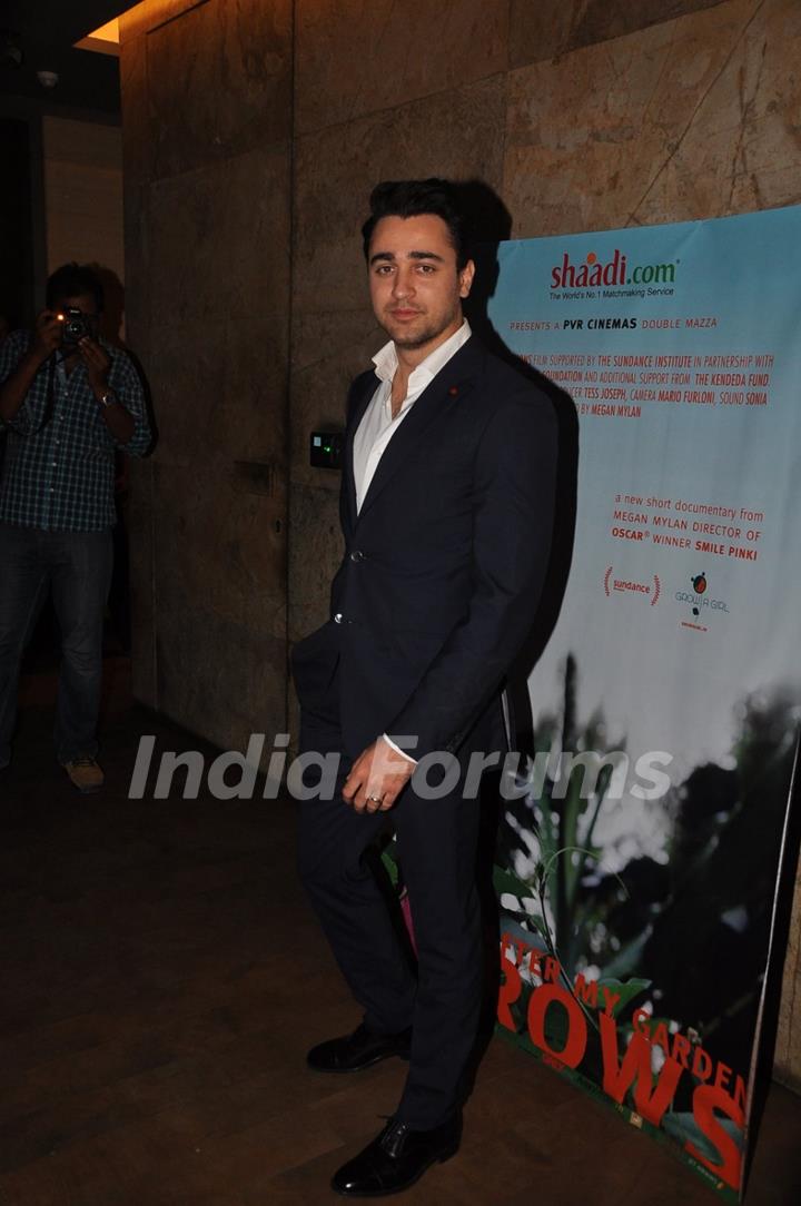 Imran Khan at the Documentary Screening of After My Garden Grows