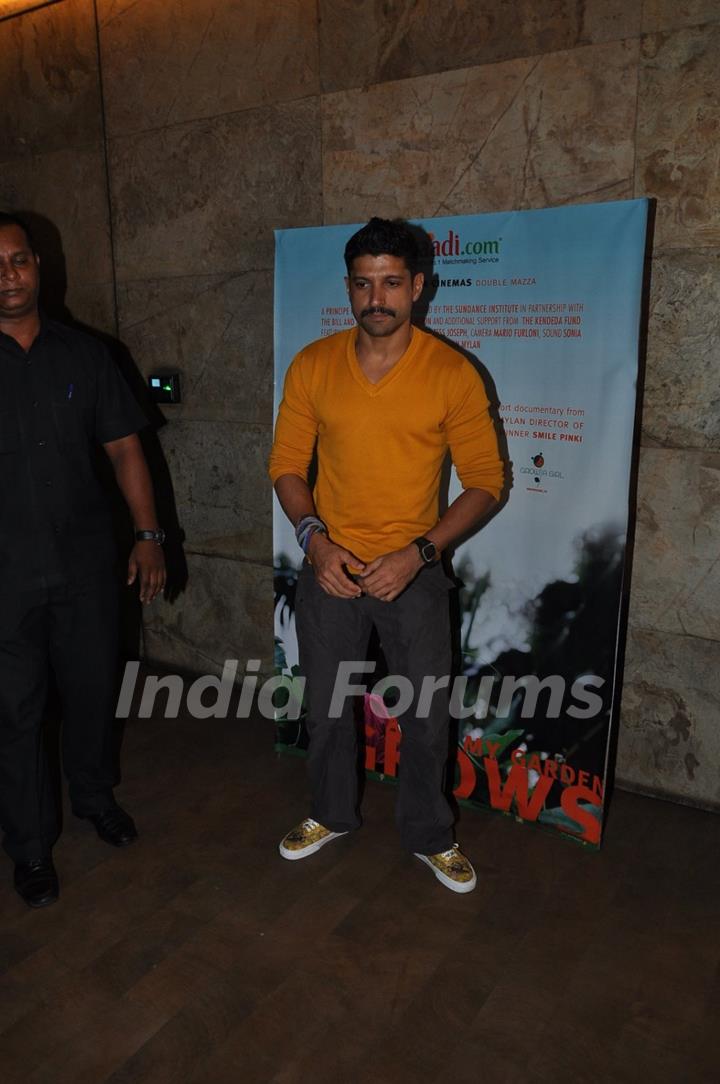 Farhan Akhtar was at the Documentary Screening of After My Garden Grows