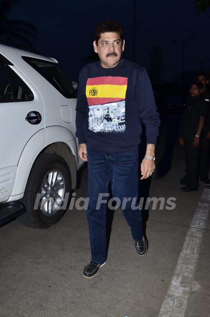 Pankaj Dheer was snapped at the Prayer Meet of Ravi Chopra