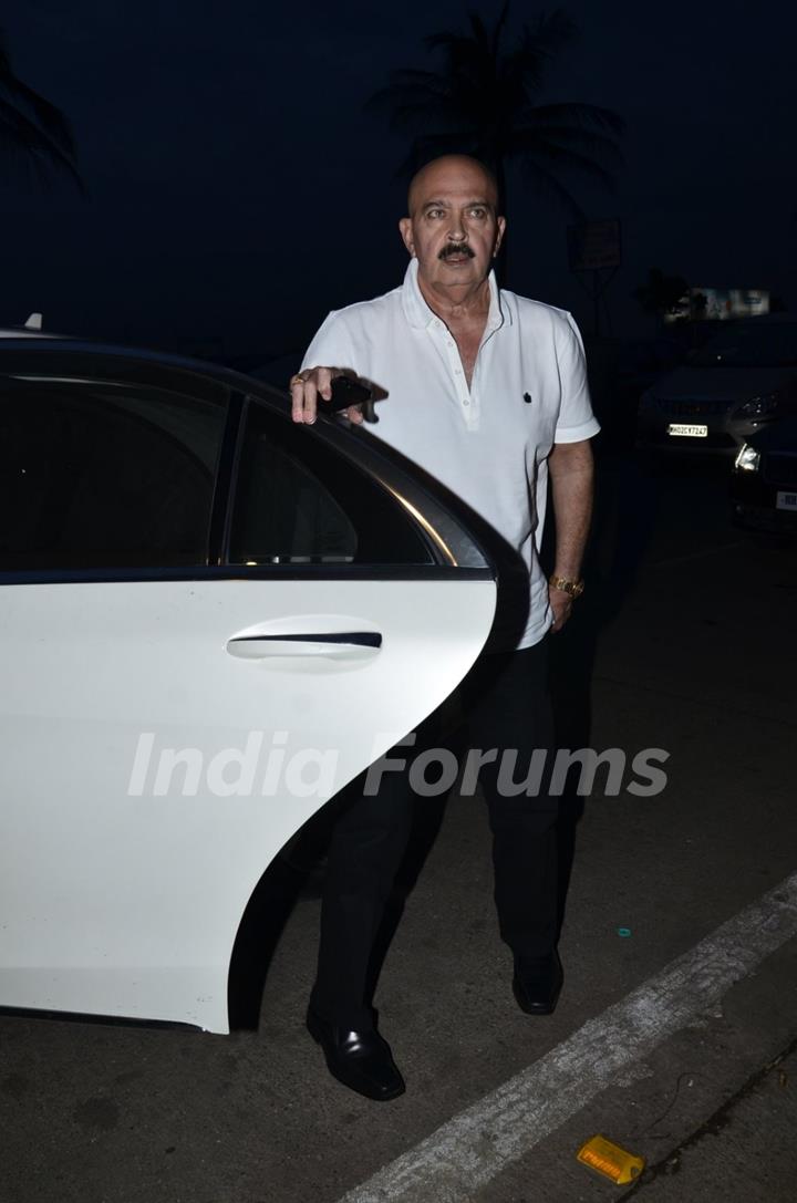 Rakesh Roshan was snapped at the Prayer Meet of Ravi Chopra