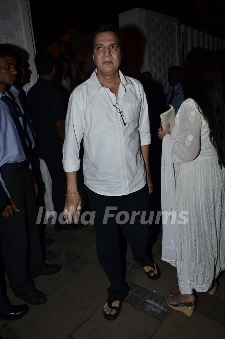 Jatin Pandit was snapped at the Prayer Meet of Ravi Chopra