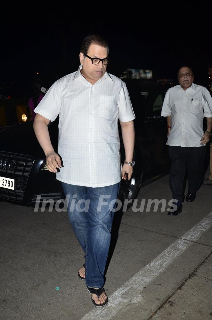 Ramesh Taurani was snapped at the Prayer Meet of Ravi Chopra