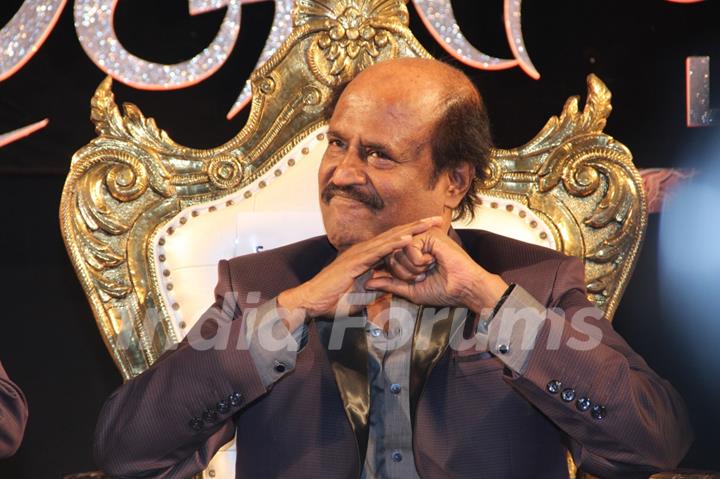 Rajinikanth was seen at the Music Launch of Lingaa