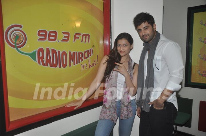 Mannara and Karanvir at the Promotions of Zid on Radio Mirchi 98.3 FM