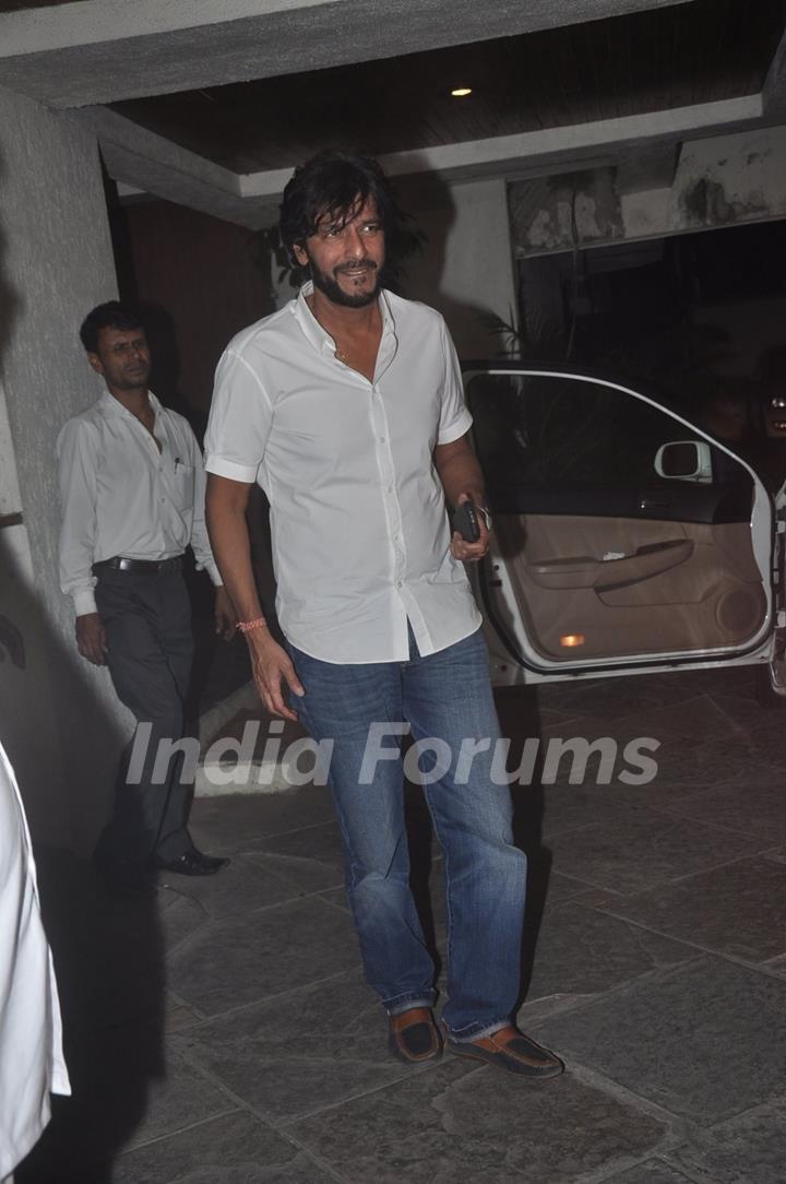 Chunky Pandey was snapped at Sonali Bendre's Marriage Anniversary