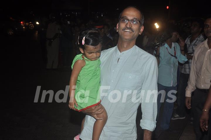 Rohan Sippy with his daughter at Aradhya Bachchan's Birthday Bash