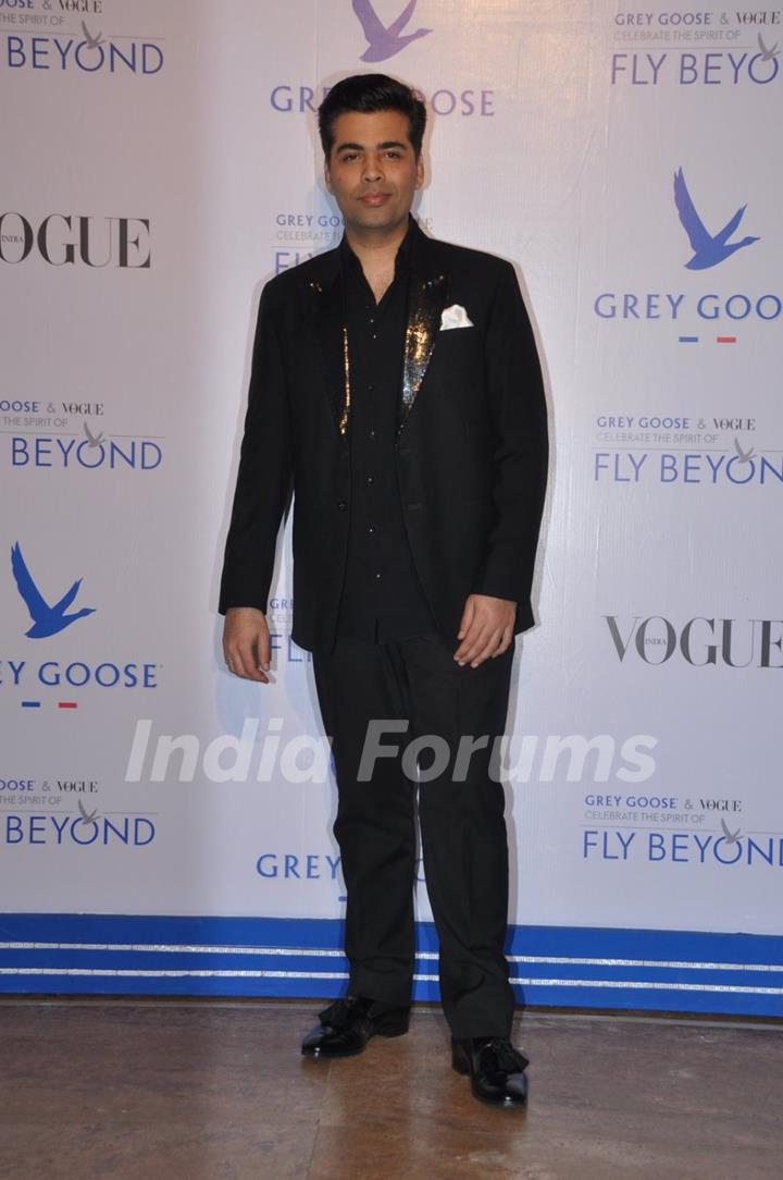 Karan Johar was at the Grey Goose India Fly Beyond Awards