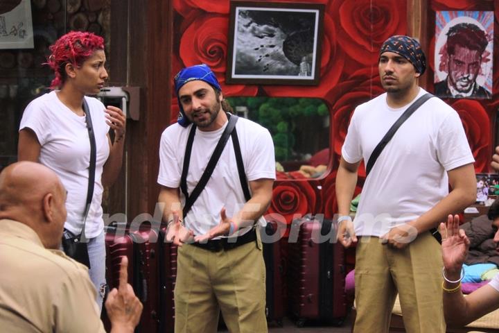 Contestants during the Rebellion Task on Bigg Boss 8