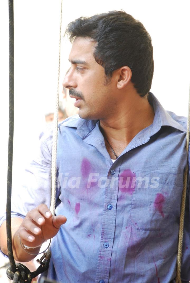 Rannvijay Singh prepares himself for the First Action Sequence of Life OK's Pukaar