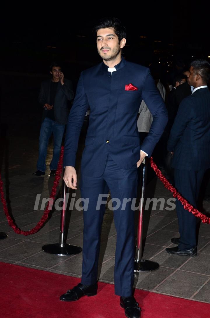 Mohit Marwah poses for the media at Arpita Khan's Wedding Reception