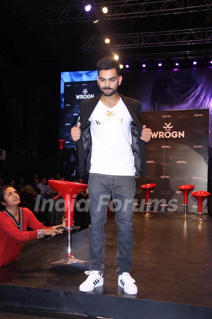 Virat Kohli at the Launch of his own Fashion Label