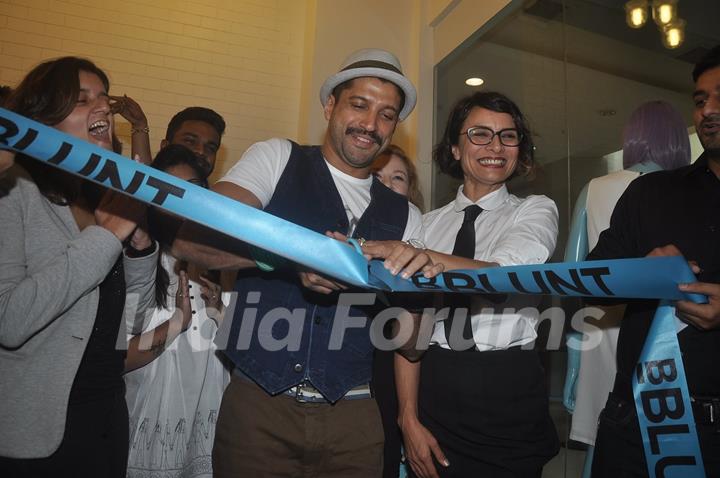 Farhan Akhtar inaugurates the BBlunt Salon