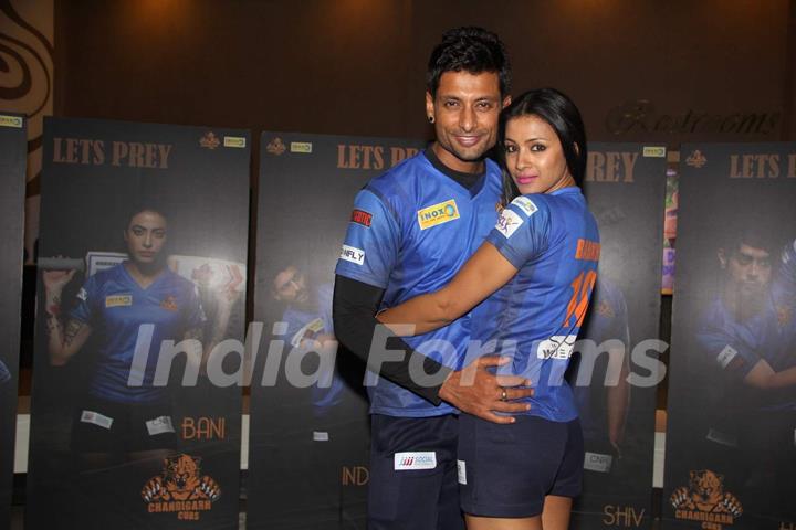 Indraneil Sengupta & Barkha Bisht at the Anthem Launch of BCL Team Chandigarh Cubs