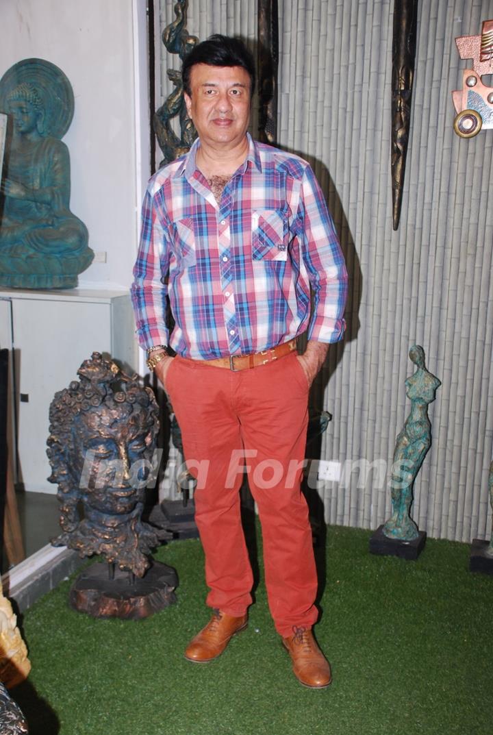 Anu Malik poses for the media at JS Art Gallery Lauch