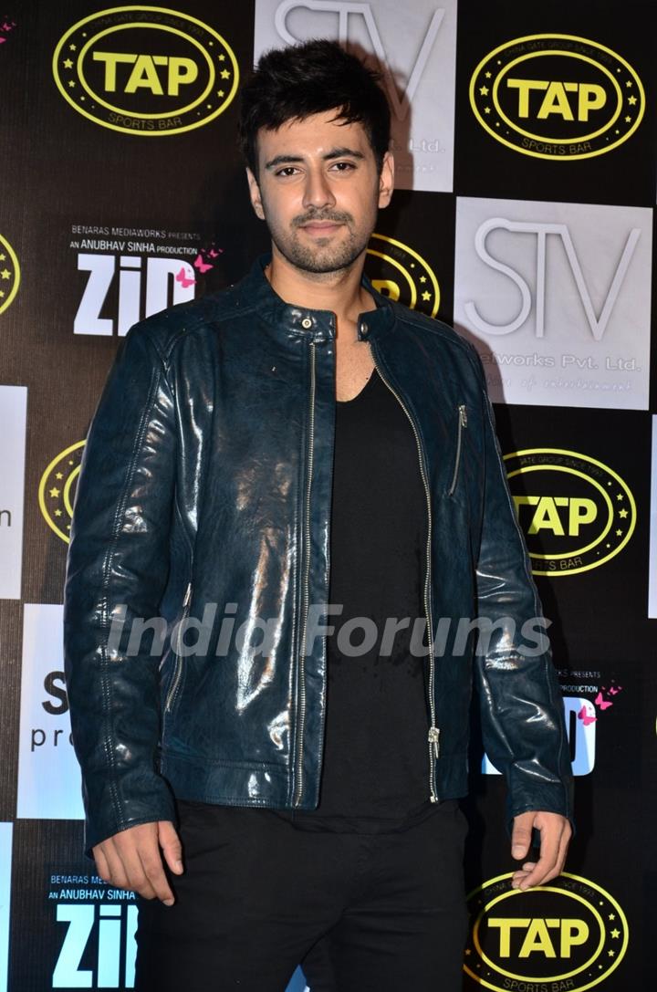 Karanvir Sharma poses for the media at the Music Launch of Zid