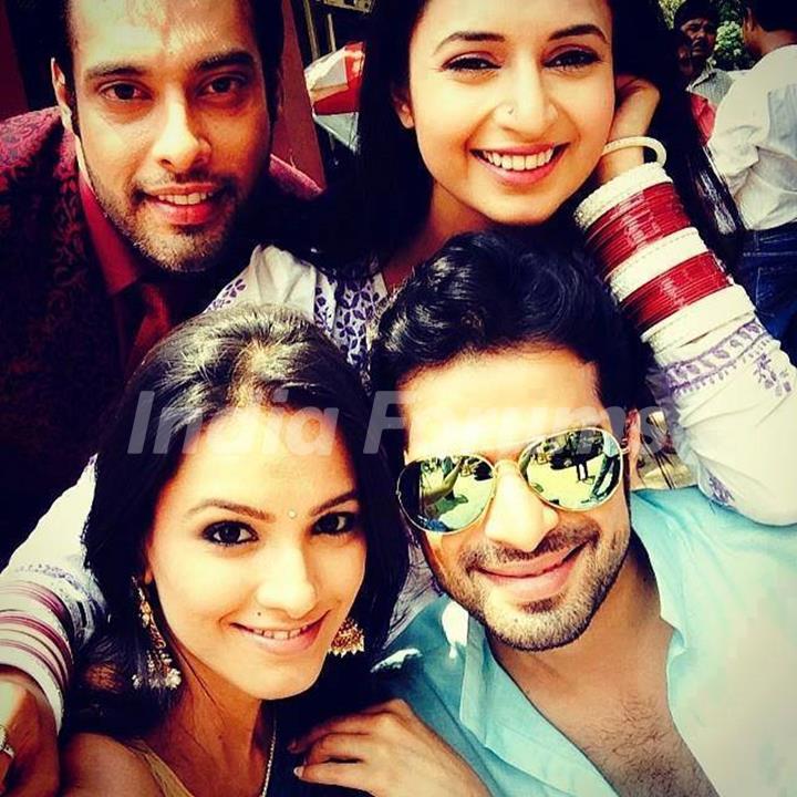 Karan Patel, Divyanka Tripathi, Sangraam Singh and Anita Hassanandani