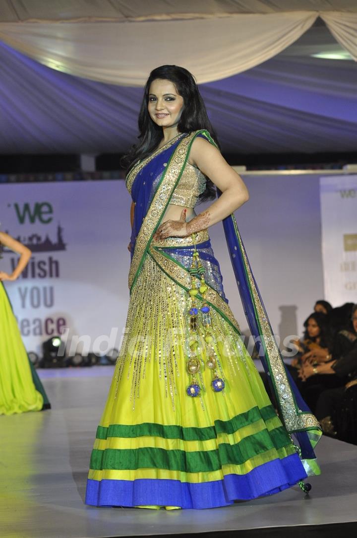 Giaa Manek walks the ramp at Wellingkar's 26/11 Tribute