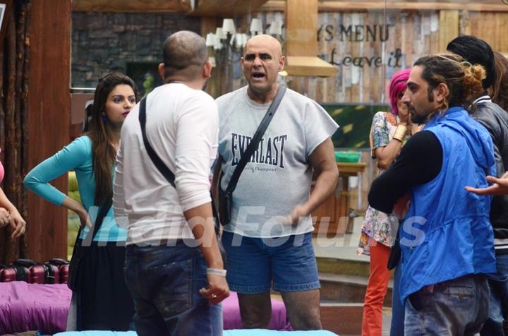 Puneet Issar and Ali Quli Mirza in an argument in Bigg Boss 8