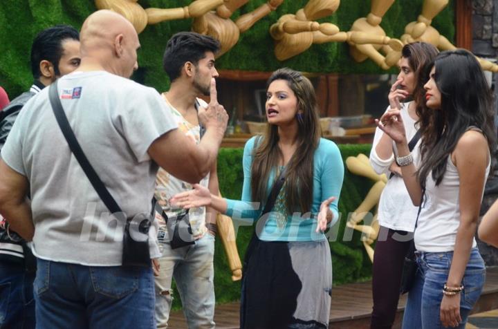 House-mates during the Judgement Day Task in Bigg Boss 8