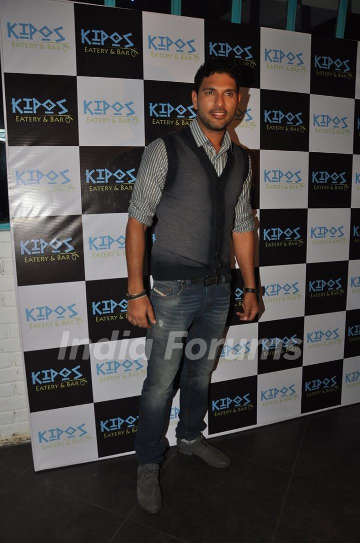 Yuvraj Singh at the Launch of Kipos Greek Restaurant