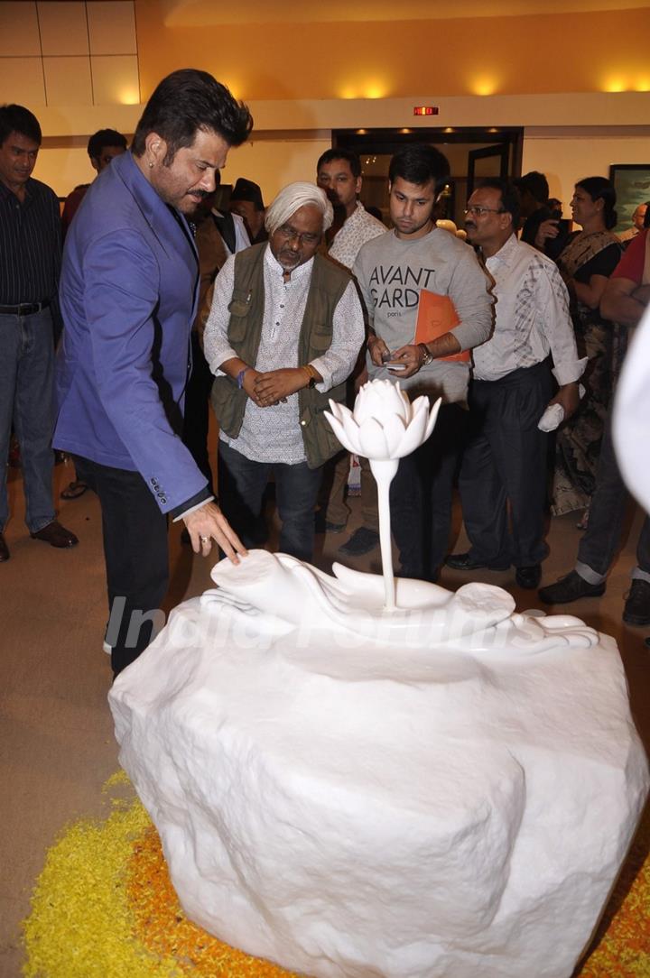 Anil Kapoor checks out the designs at Camel Colors Exhibition