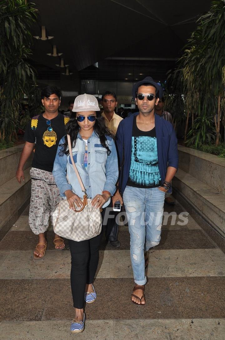 Rajkummar Rao and Patralekha were snapped at Airport