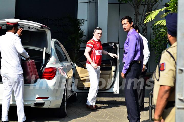 Gautam Singhania was snapped at Private Airport