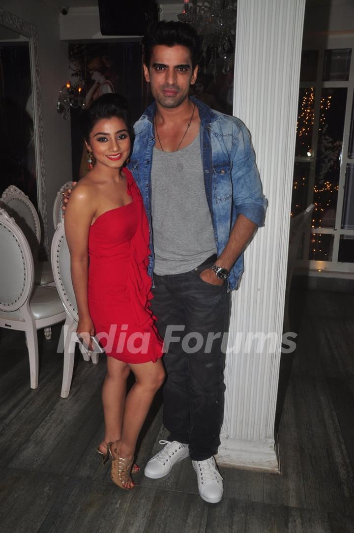 Mohit Malik and Neha Marda pose for the media at the Success Bash of Doli Armaanon Ki