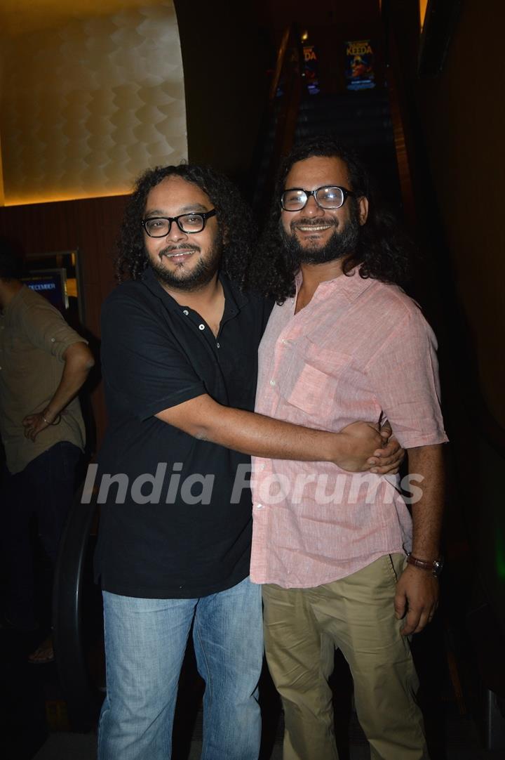 Surjodeep Ghosh with Mayank Tewari at the Premier of Sulemani Keeda