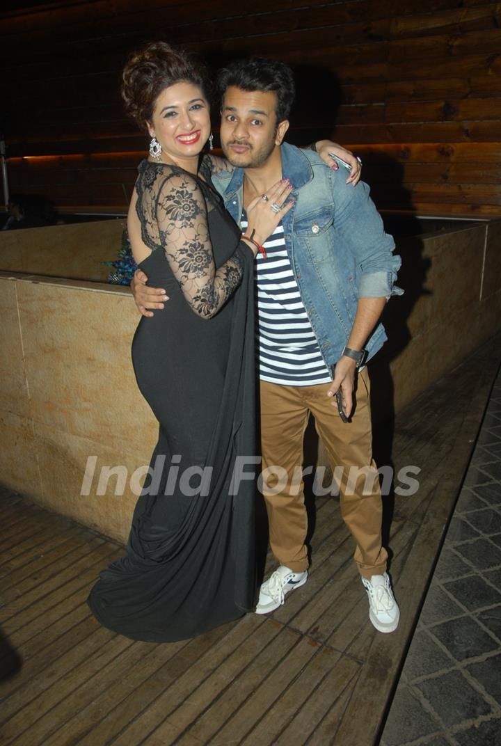 Jay Soni poses with Vahbbiz Dorabjee Dsena at her Birthday Bash