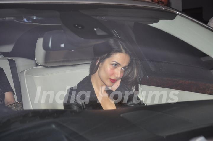 Malaika Arora Khan was snapped at Karan Johar's Bash