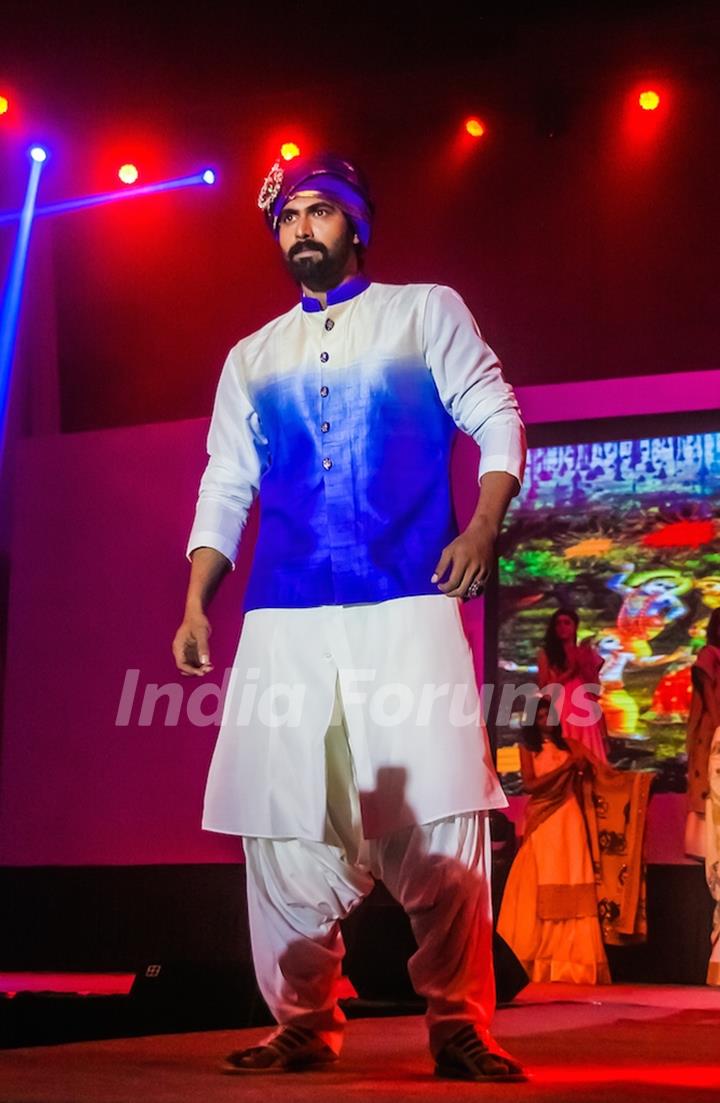 Rana Daggubati walks the ramp at HudHud Relief Fundraising Campaign