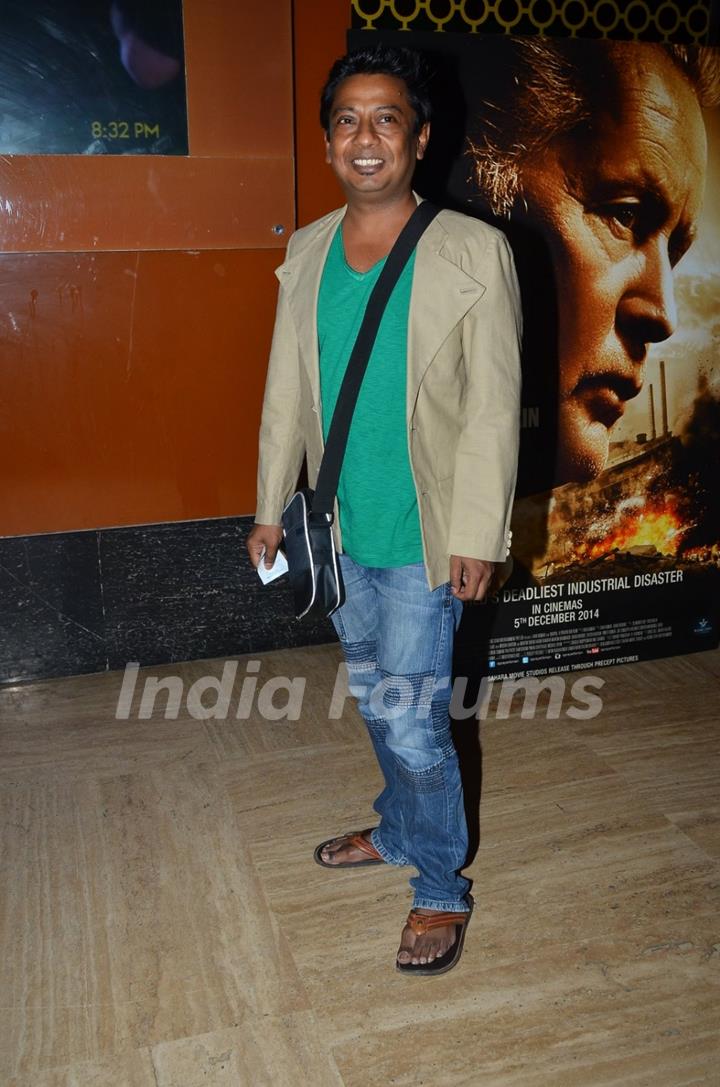 Onir poses for the media at the Premier of Bhopal: A Prayer for Rain