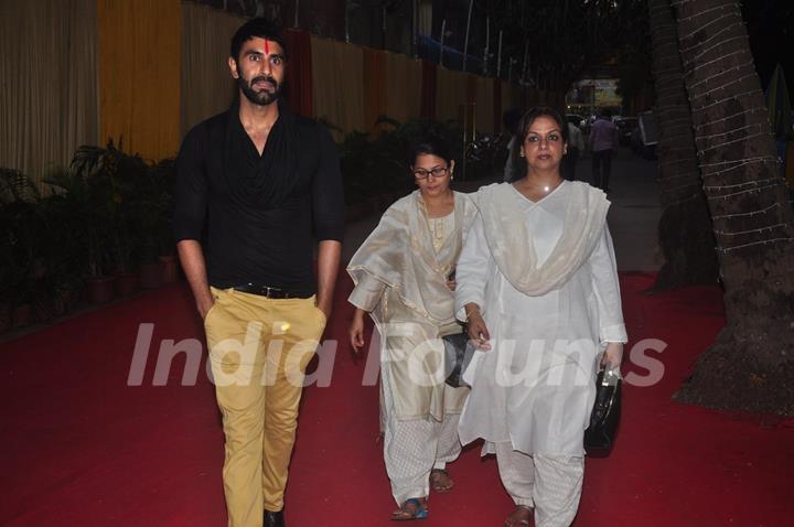 Sandip Soparkar and Neelima Azim were snapped at Sitara Devi's Prayer Meet