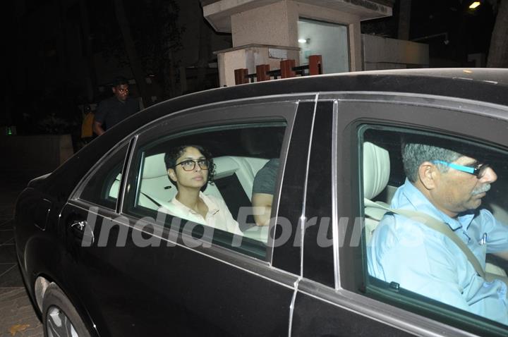 Kiran Rao was snapped in her car at Ranbir Kapoor's House