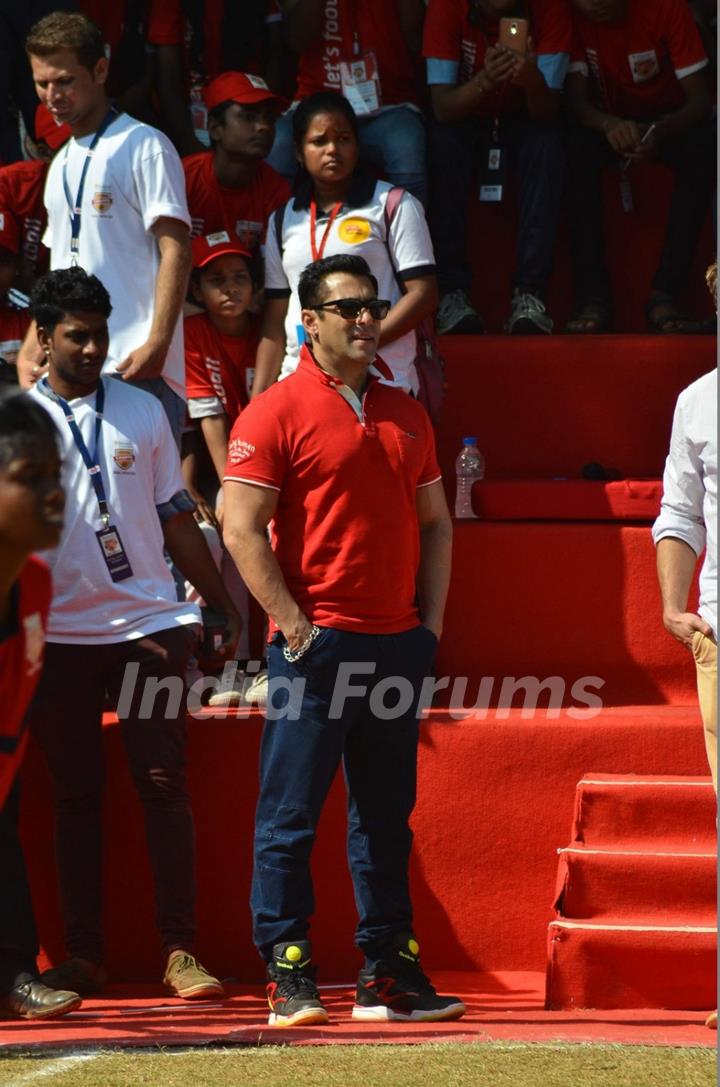 Salman Khan at the Launch of '#grassroots football movement'