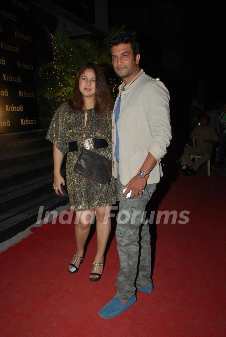 Sharad Kelkar and Keerti Gaekwad Kelkar were seen at Vikram Phadnis's Store Launch