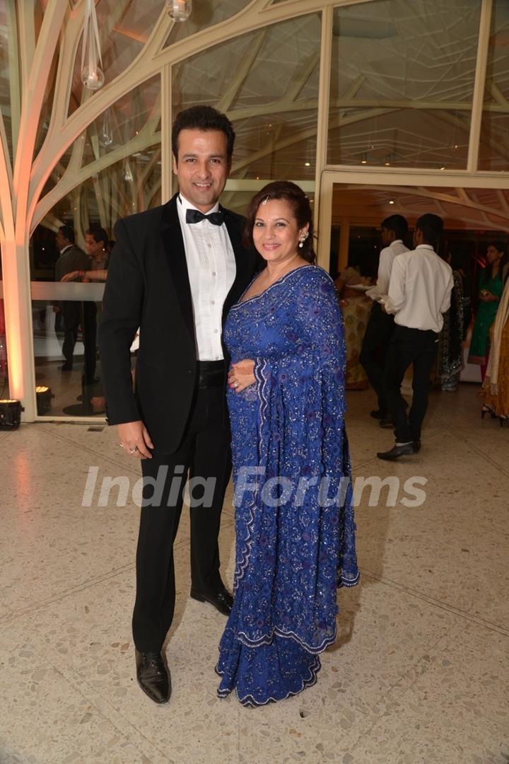 Rohit Roy & Manasi Joshi at Purbi Joshi & Valentino's Wedding