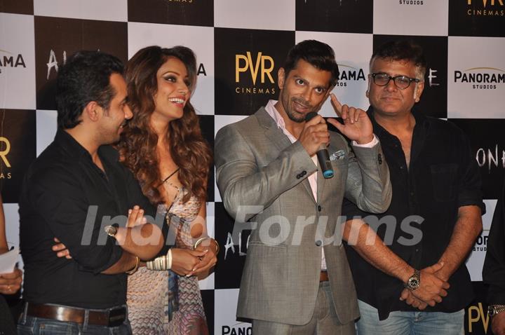 Karan Singh Grover addresses the Trailer Launch of Alone