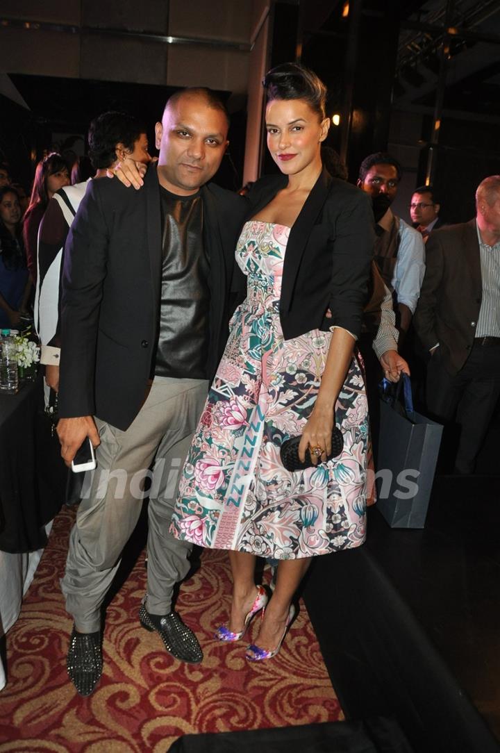 Neha Dhupia and Gaurav Gupta at the Max Design Awards