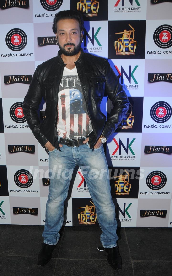 Santosh Shukla poses for the media at the Launch of Ankit Saraswat's Debut Album