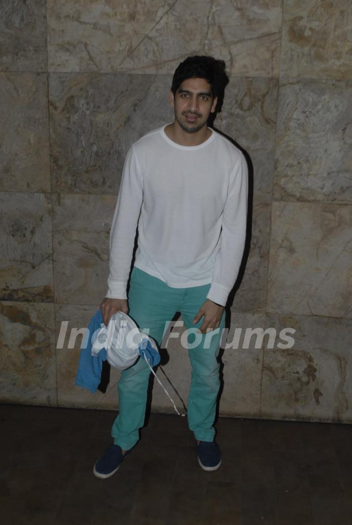 Ayan Mukerji poses for the media at the Special Screening of P.K.