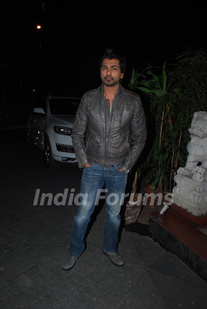 Nikhil Dwivedi poses for the media at Richa Chadda's Birthday Bash