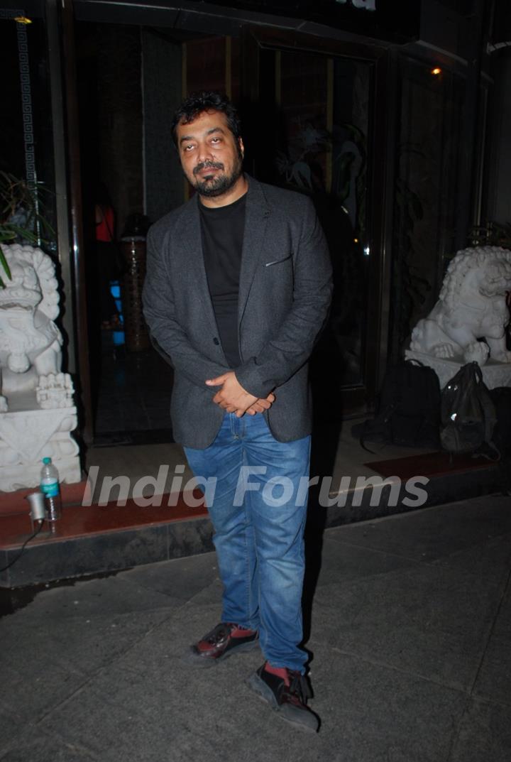 Anurag Kashyap poses for the media at Richa Chadda's Birthday Bash