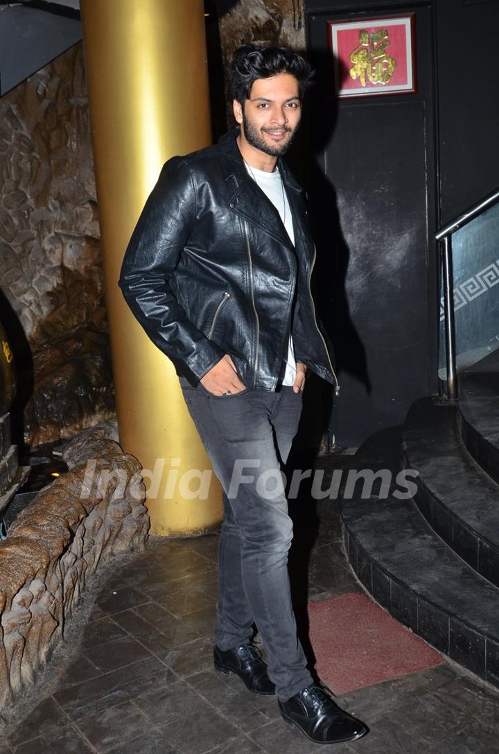 Ali Fazal poses for the media at Richa Chadda's Birthday Bash