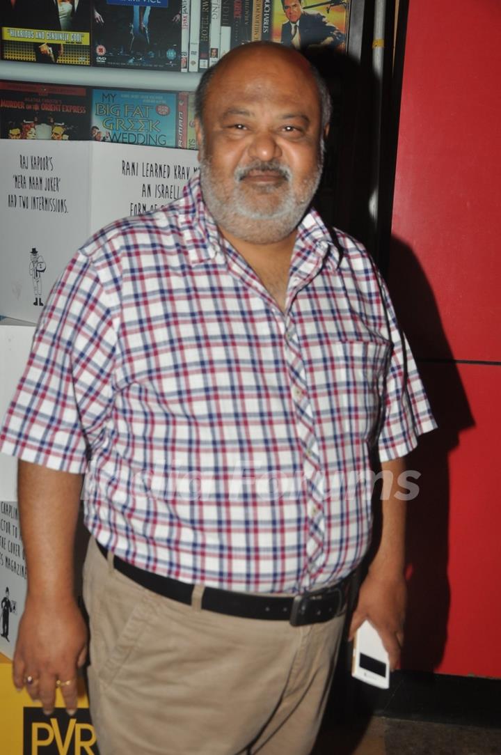 Saurabh Shukla poses for the media at the Special Screening of P.K. for the Cast and Crew