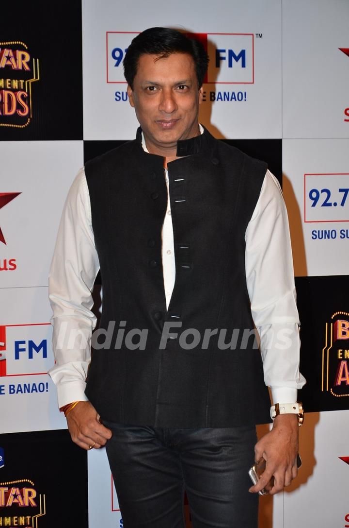 Madhur Bhandarkar poses for the media at Big Star Entertainment Awards 2014