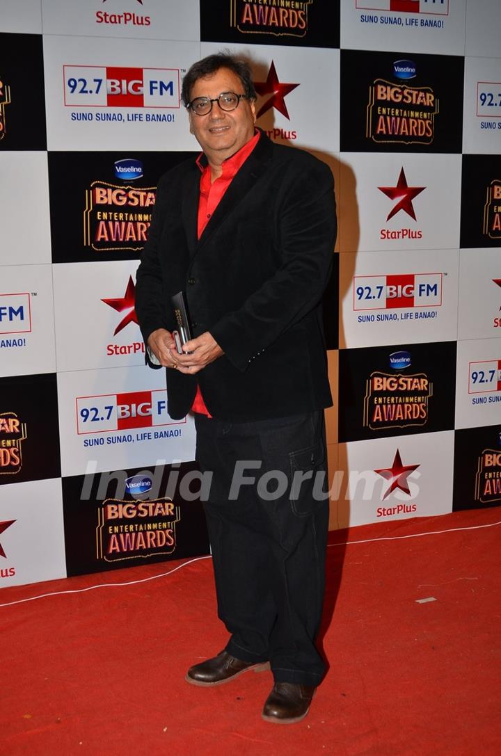 Subhash Ghai poses for the media at Big Star Entertainment Awards 2014