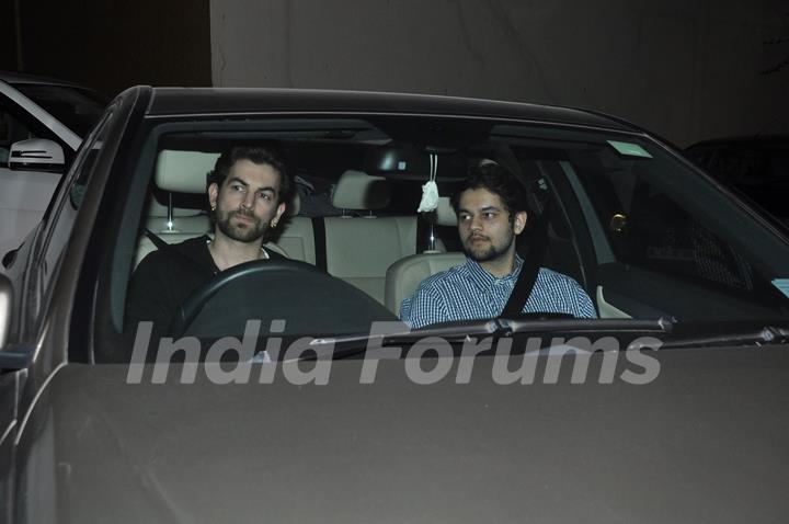 Neil Nitin Mukesh was snapped at the Special Screening of P.K.at Yashraj Studio